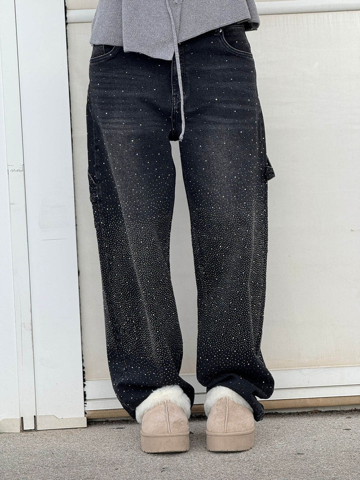 Jean en denim brillant Balloon Carpenter