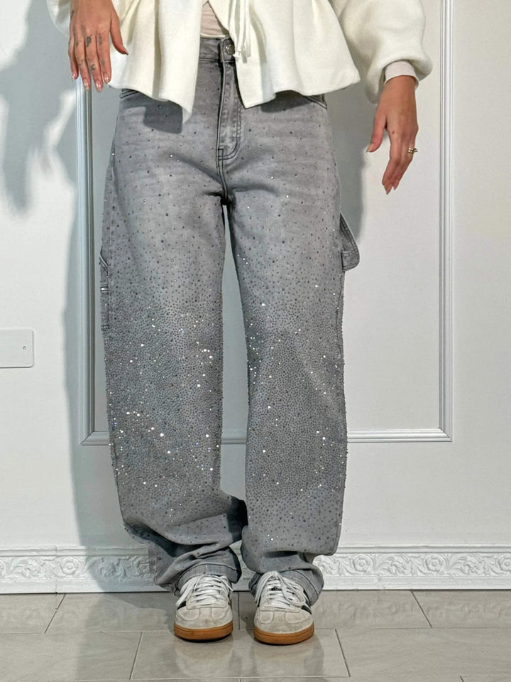 Jean en denim brillant Balloon Carpenter