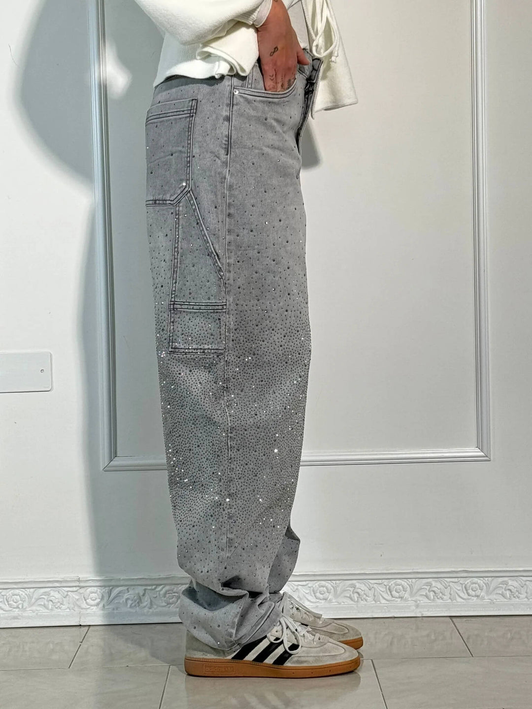 Jean en denim brillant Balloon Carpenter