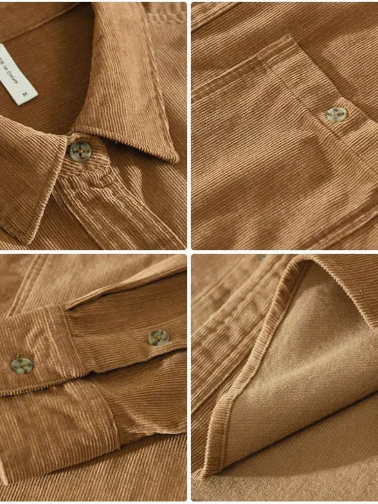 Casual Corduroy Shirt - Cross & Crown