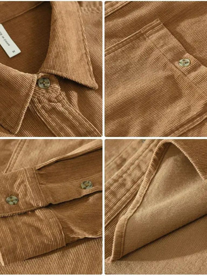 Casual Corduroy Shirt - Cross & Crown