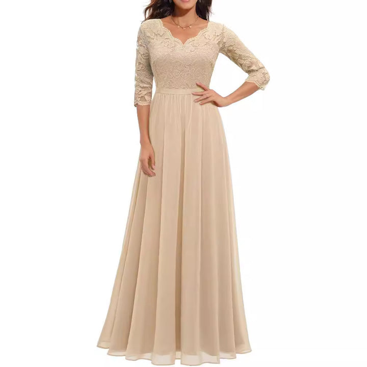 Rosa™ Lace Cascade Midi Gown