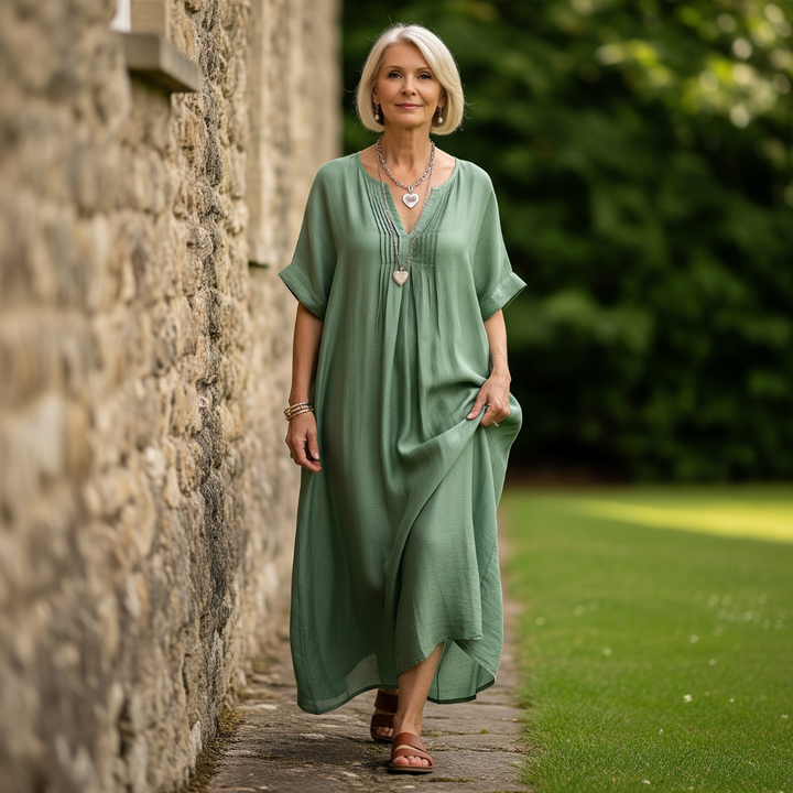 Ashley - Comfy V-Neck Dress