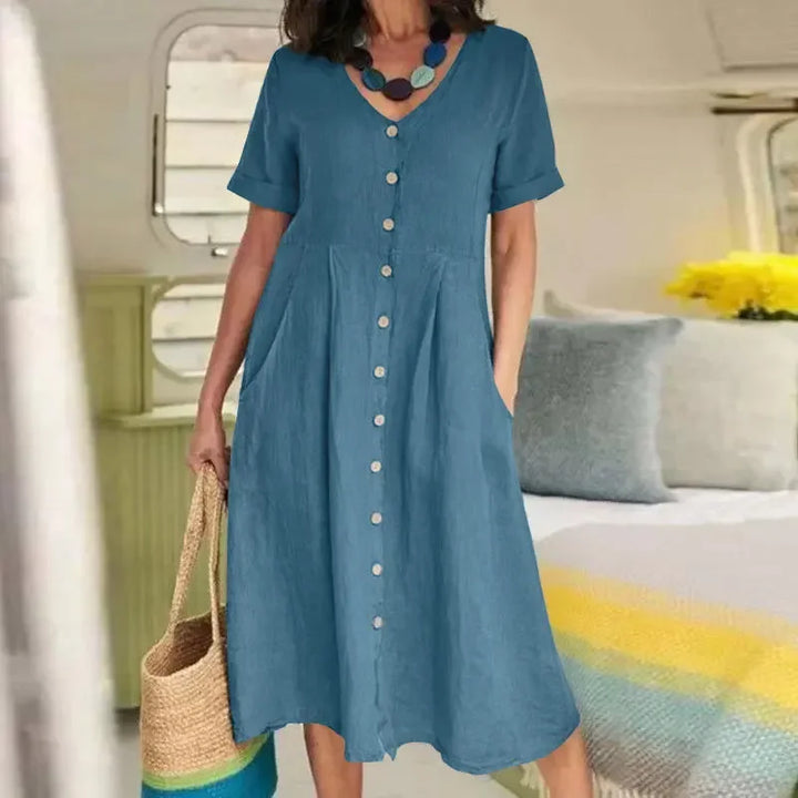 Margaret’s™ – Elegant Button-Down Dress (Almost Sold Out)