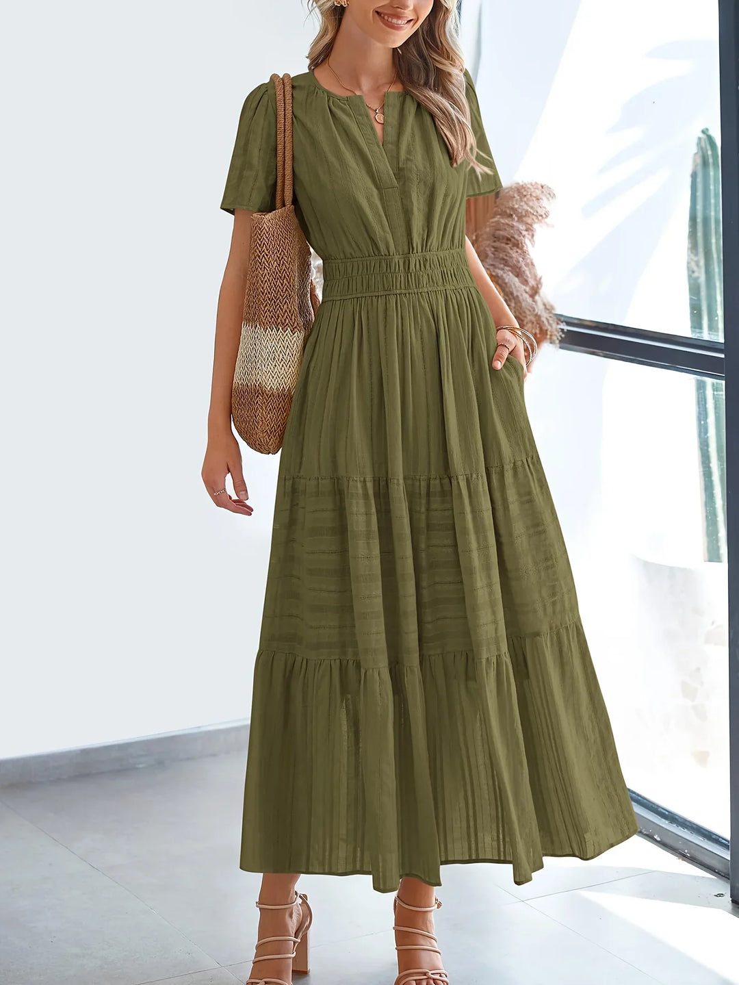 NATALIE - ELEGANT BELLY-COVERING DRESS
