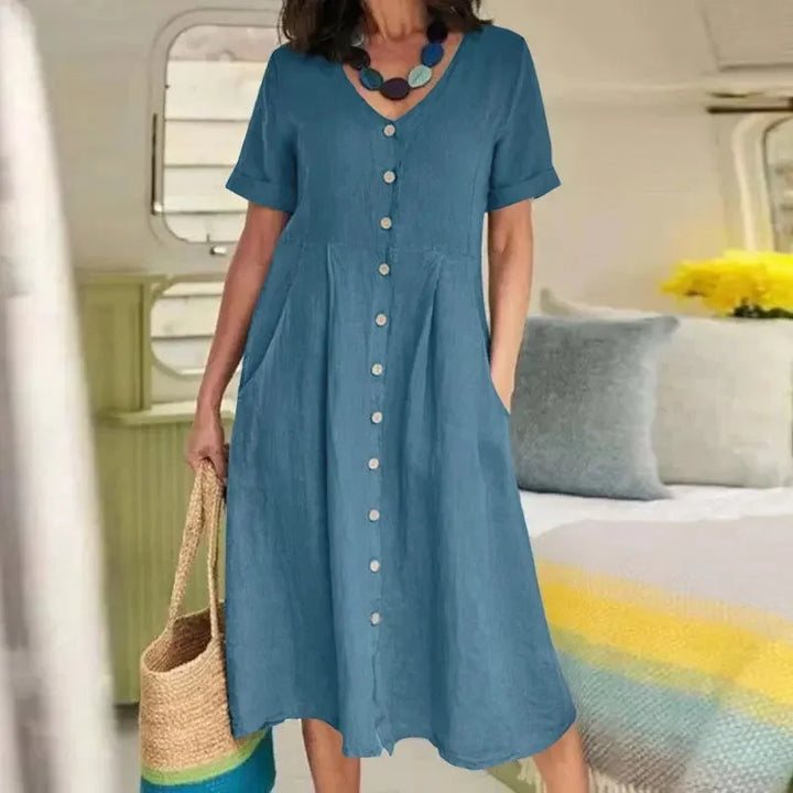 Margaret’s™ – Elegant Button-Down Dress (Almost Sold Out)