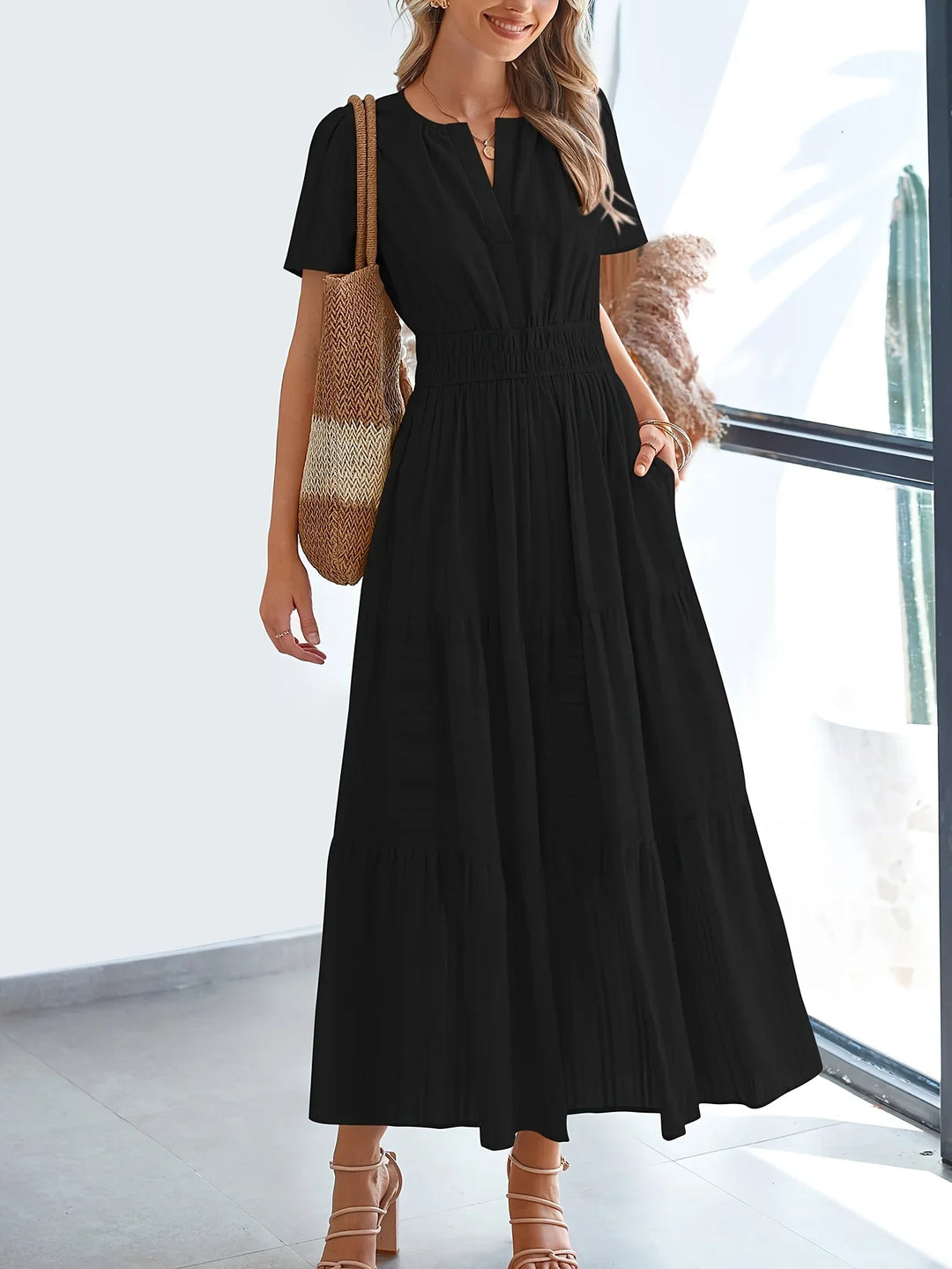 NATALIE - ELEGANT BELLY-COVERING DRESS