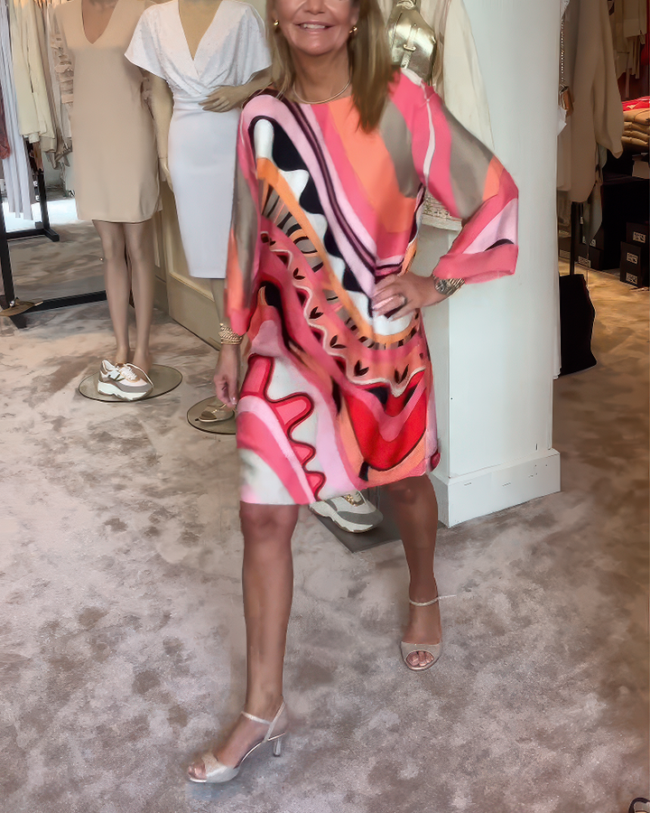 Chiara – Elegant Round Neck Dress