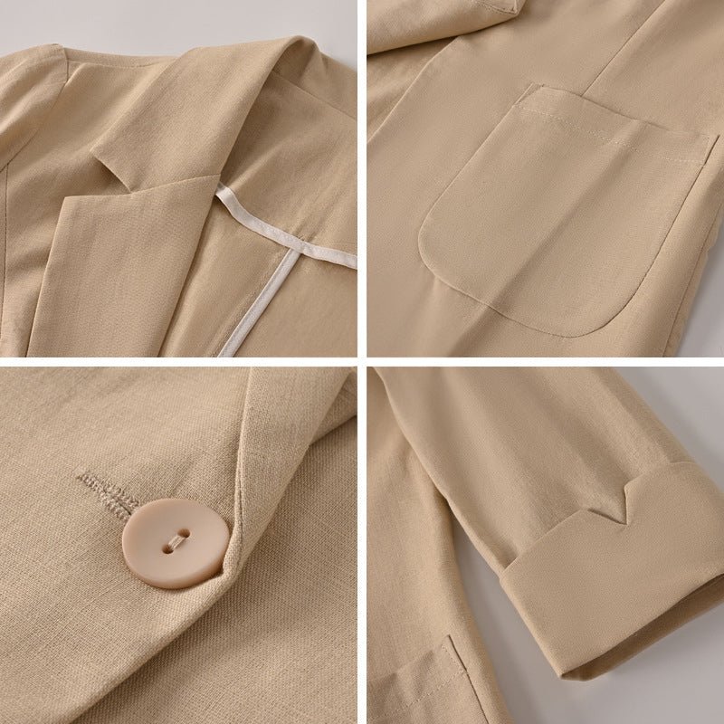 Amelie Fleur Adelaide Linen Blazer
