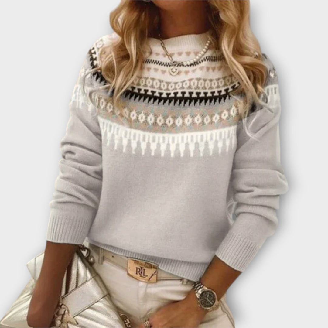 Pull en tricot à motifs Ava™
