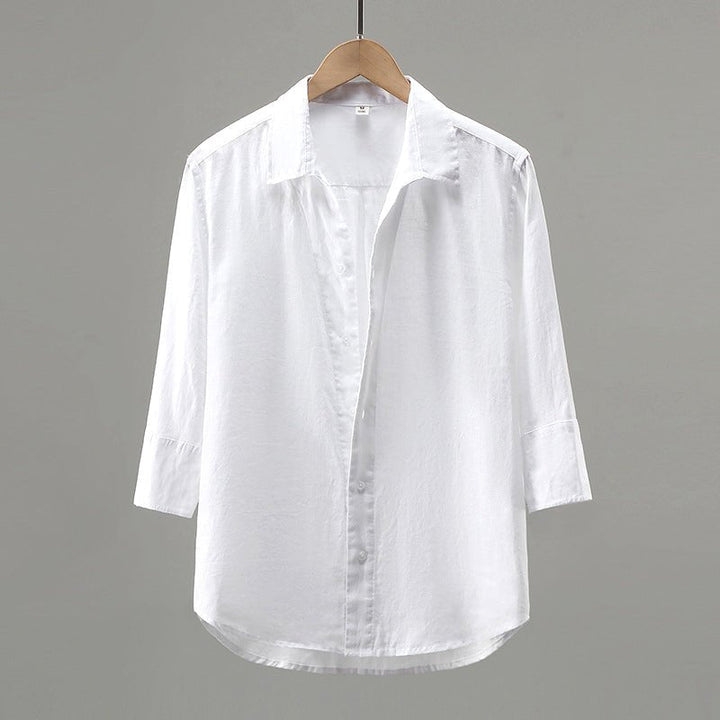 Chemise trois quarts en lin de qualité supérieure Beach Resort