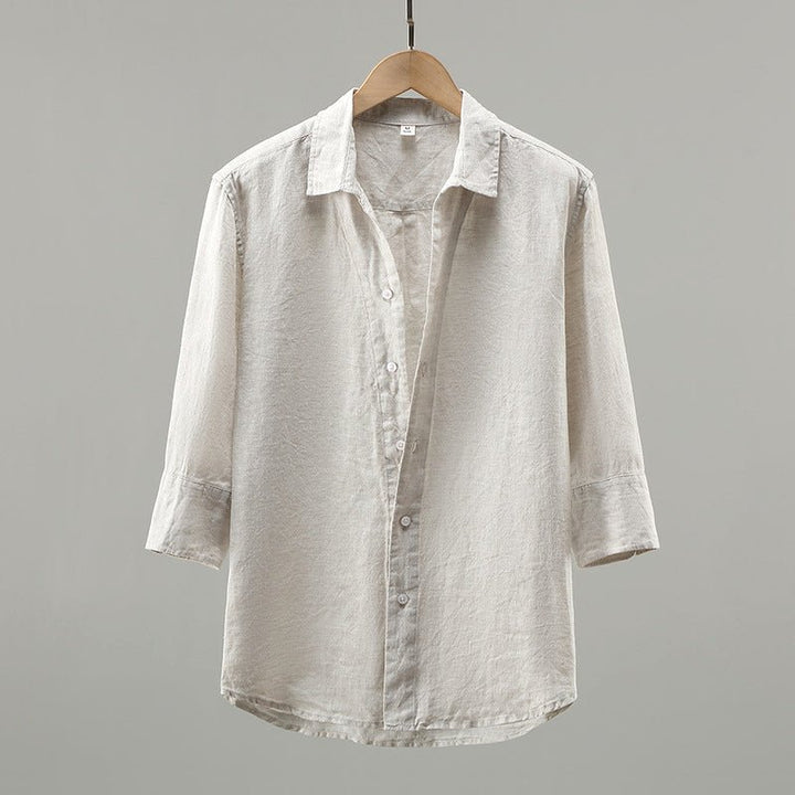 Chemise trois quarts en lin de qualité supérieure Beach Resort