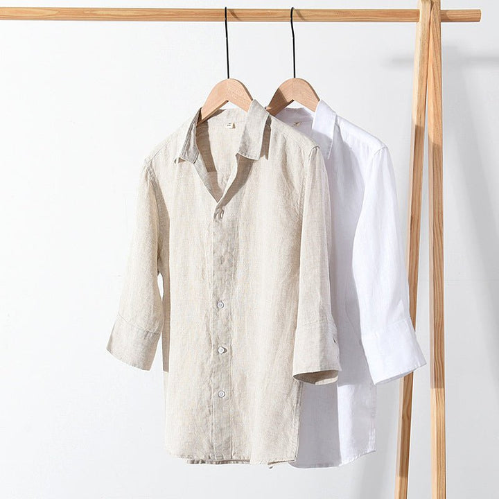 Chemise trois quarts en lin de qualité supérieure Beach Resort