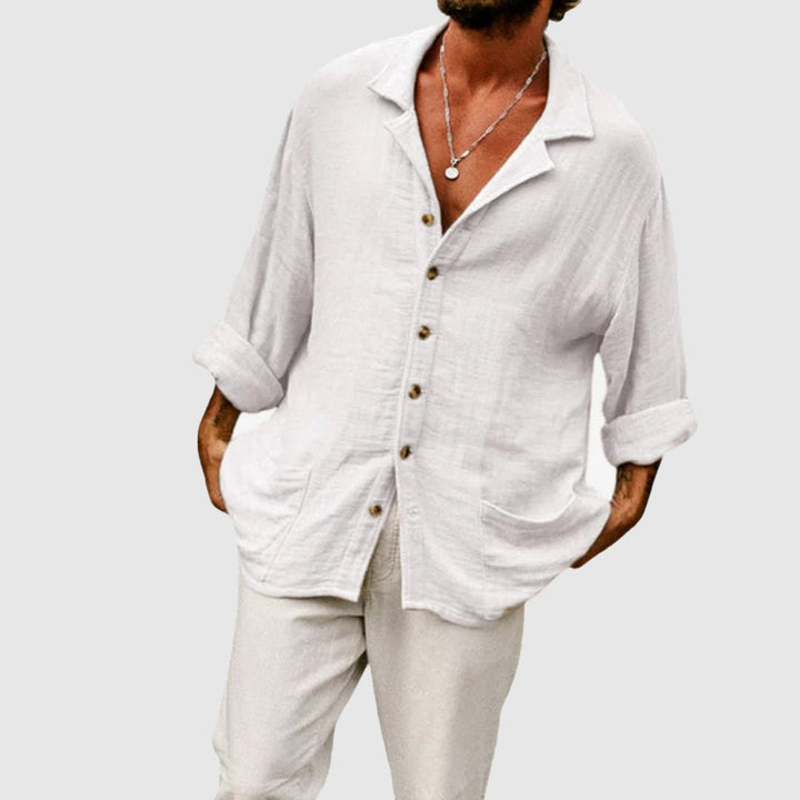 Chemise en lin Ben Smith Azure Springs