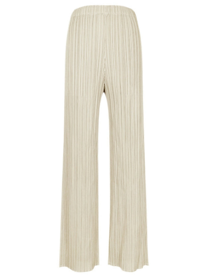 Women's Casual Wide-Leg Pleated Pants