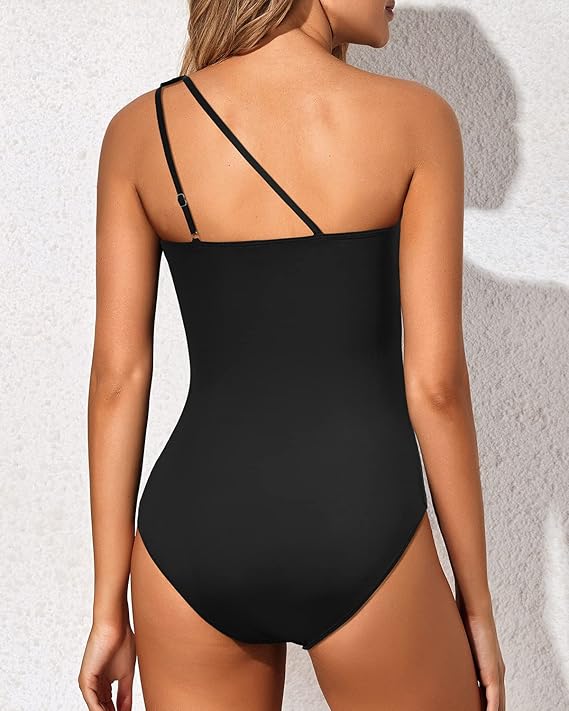 🔥One Shoulder Tummy Control Swimsuit for Women