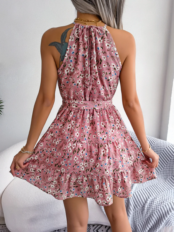 Robe fleurie à volants Bellavue