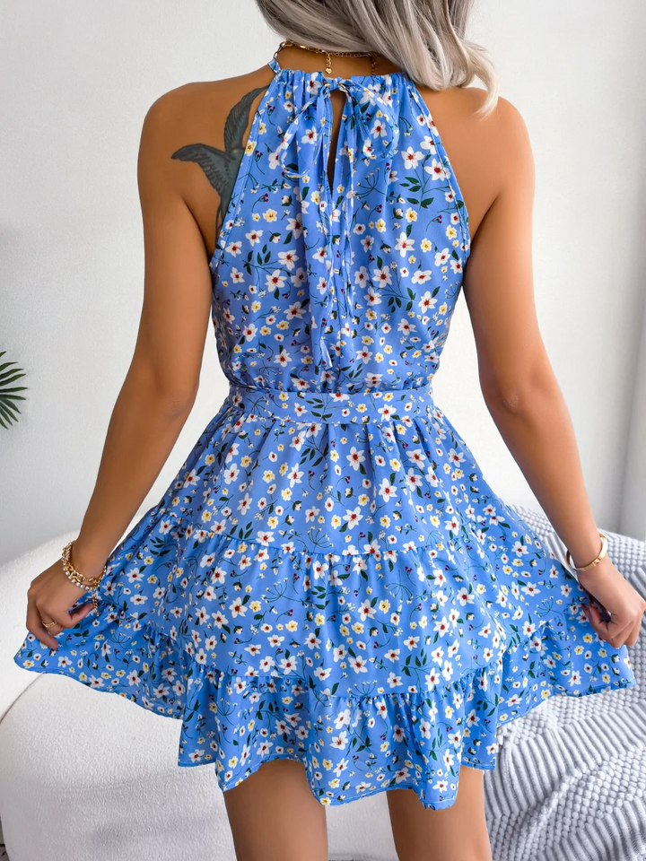 Robe fleurie à volants Bellavue