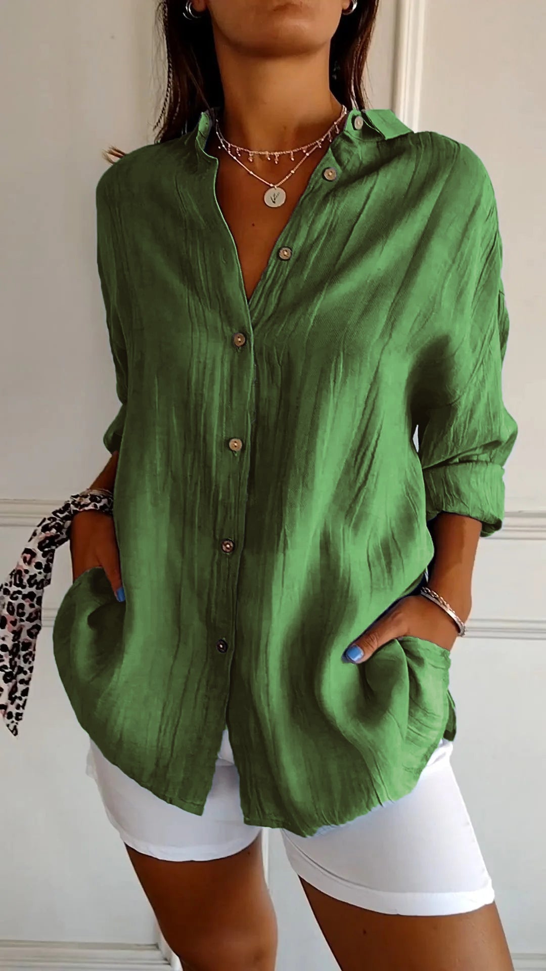 Aria – Elegant Button Blouse