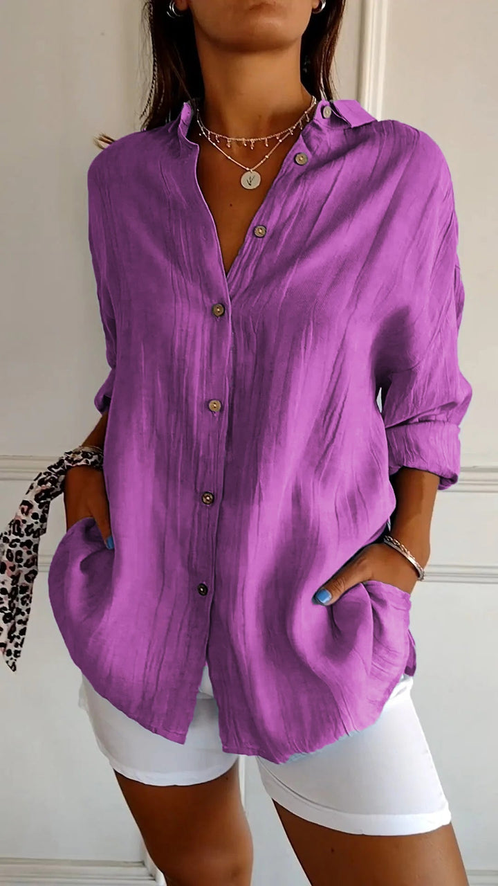 Aria – Elegant Button Blouse
