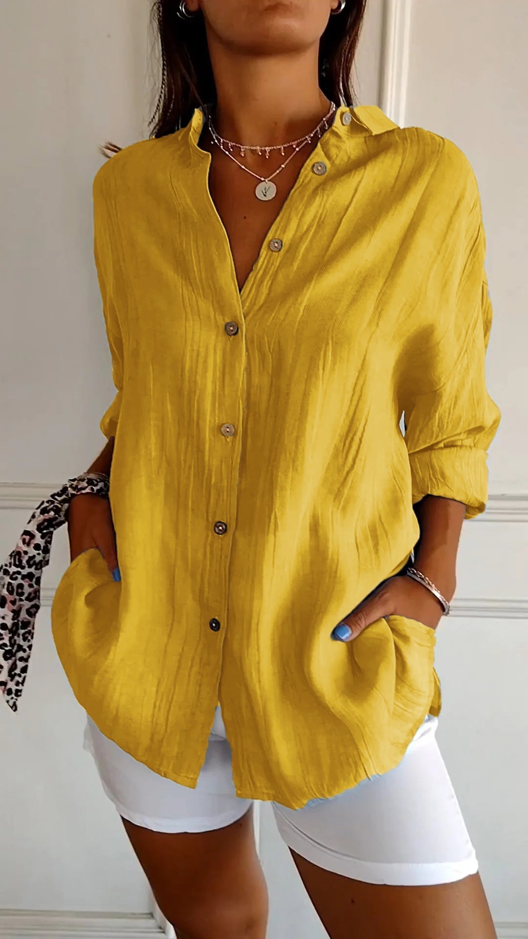 Aria – Elegant Button Blouse