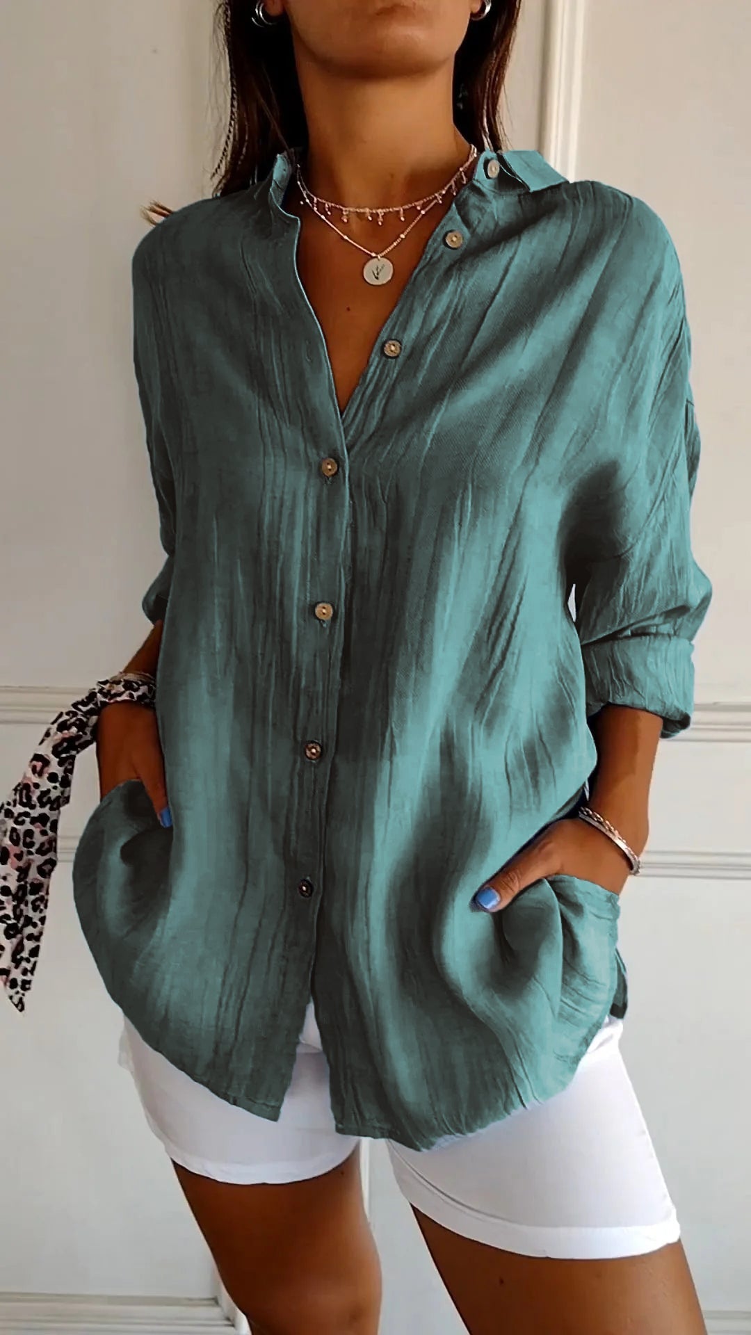 Aria – Elegant Button Blouse