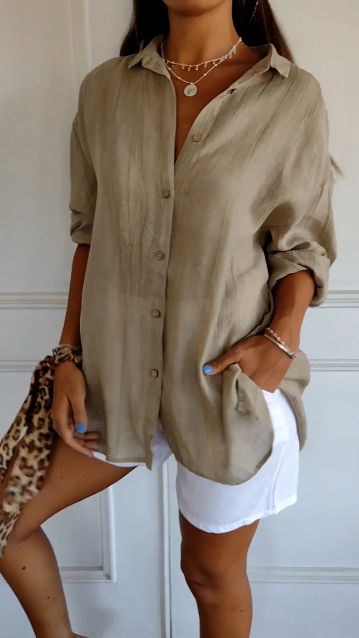 Aria – Elegant Button Blouse