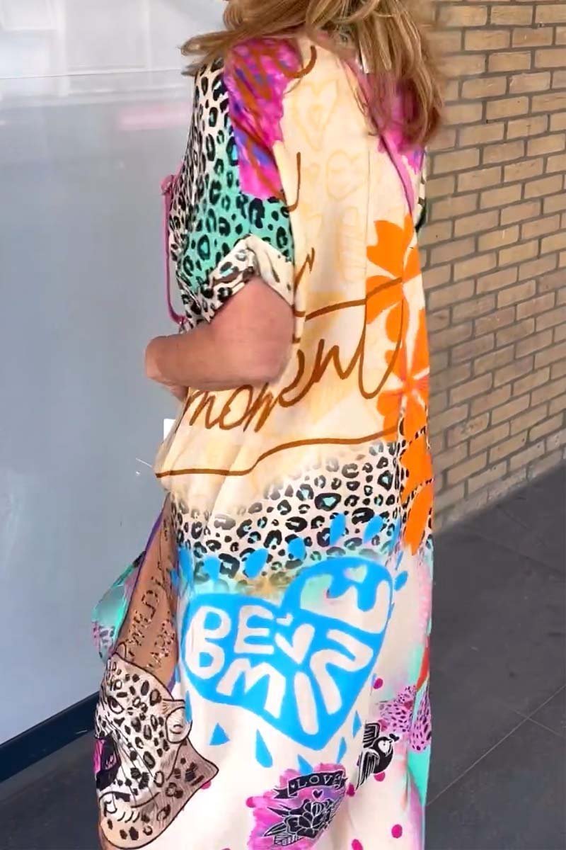 ADRIENNE™ | CASUAL LEOPARD PRINT DRESS WITH SHORT SLEEVES (ALMOST SOLD OUT!)