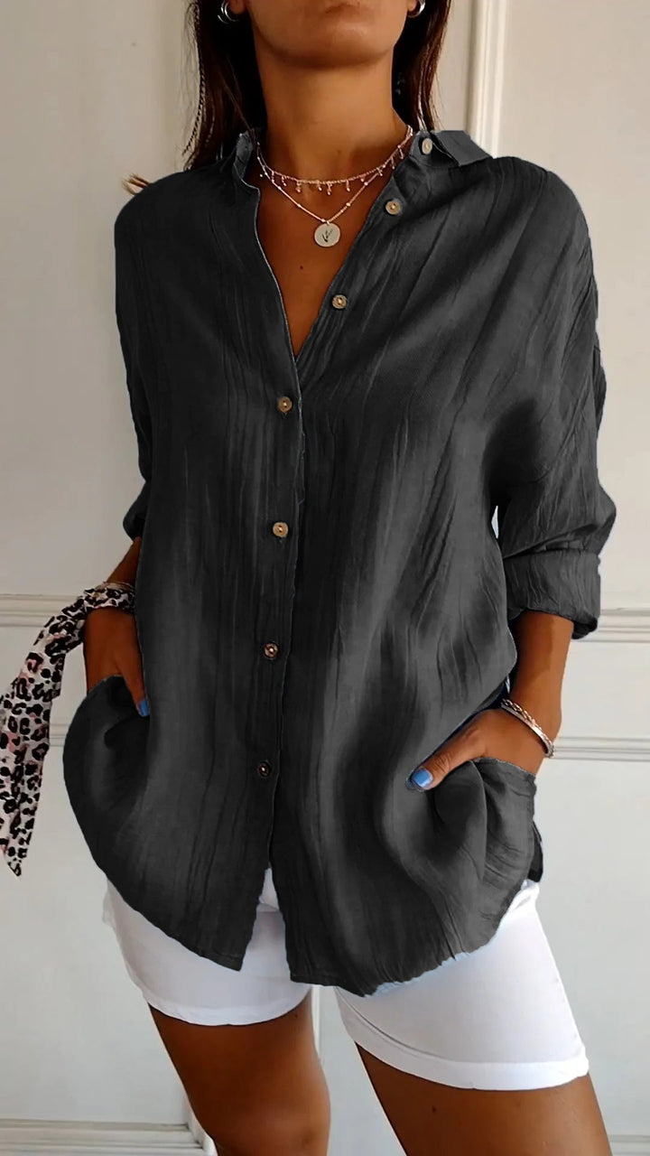 Aria – Elegant Button Blouse