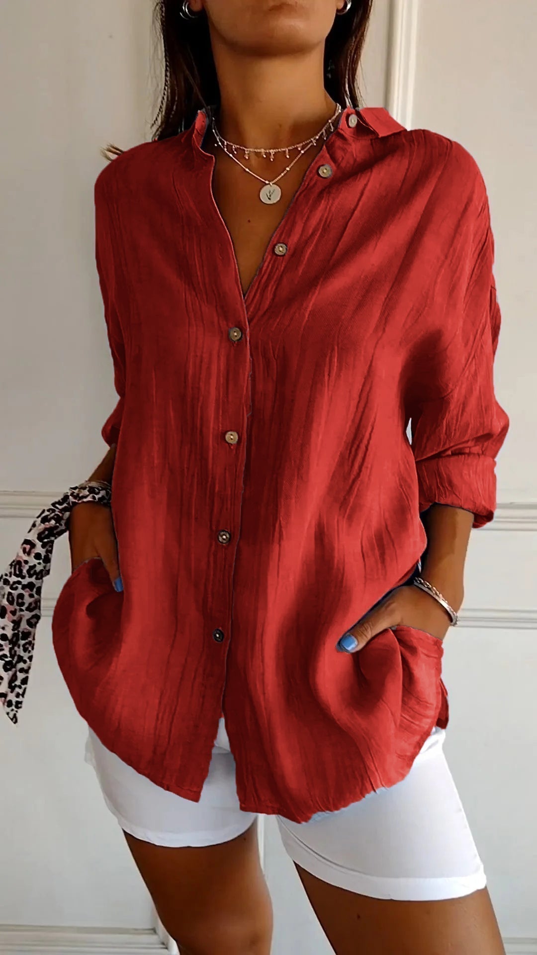 Aria – Elegant Button Blouse