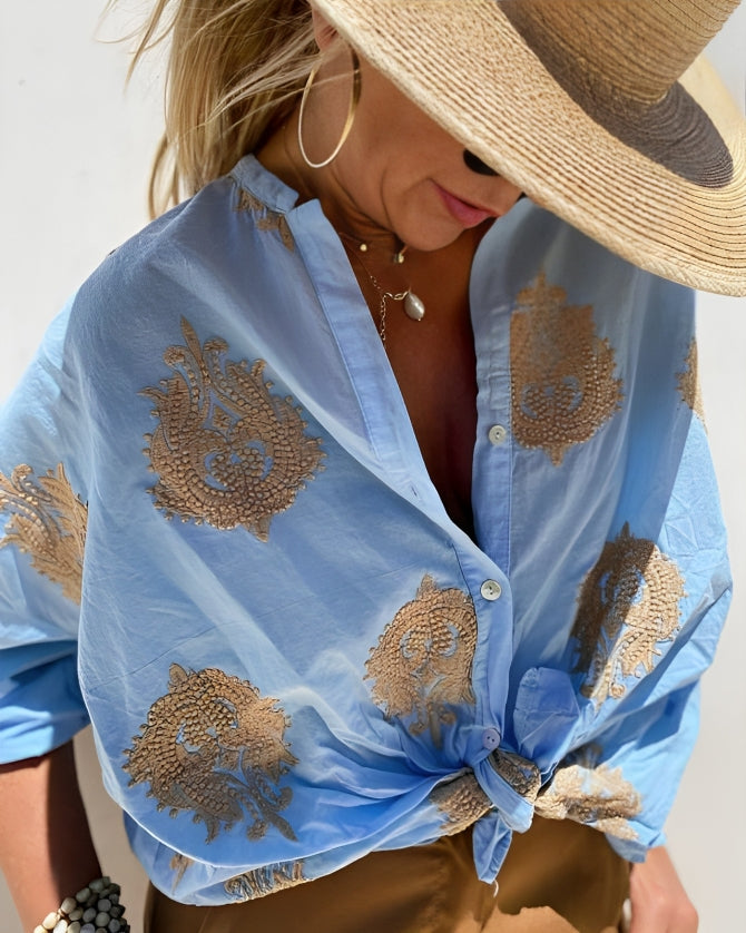 Elina™ - Chic Blouse Ibiza Style
